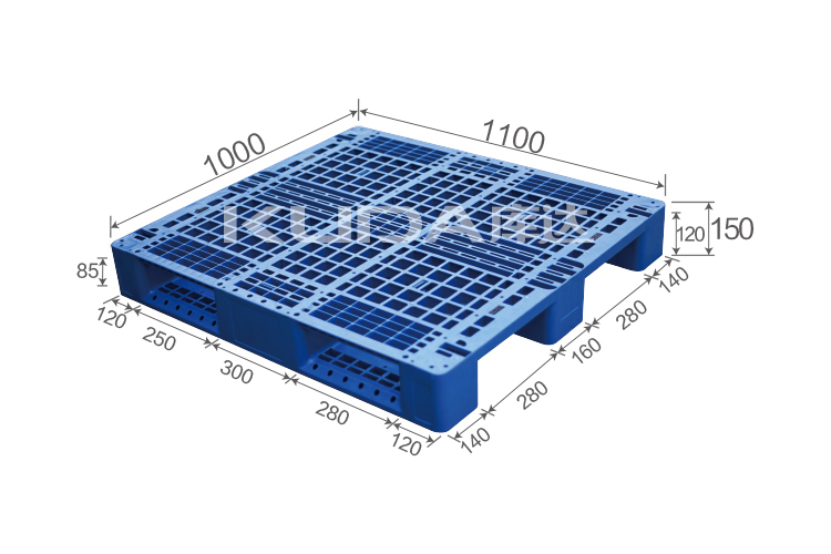 1110B網(wǎng)格川字塑料托盤