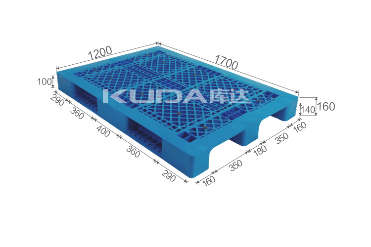 1712A網格川字（置鋼管）塑料托盤
