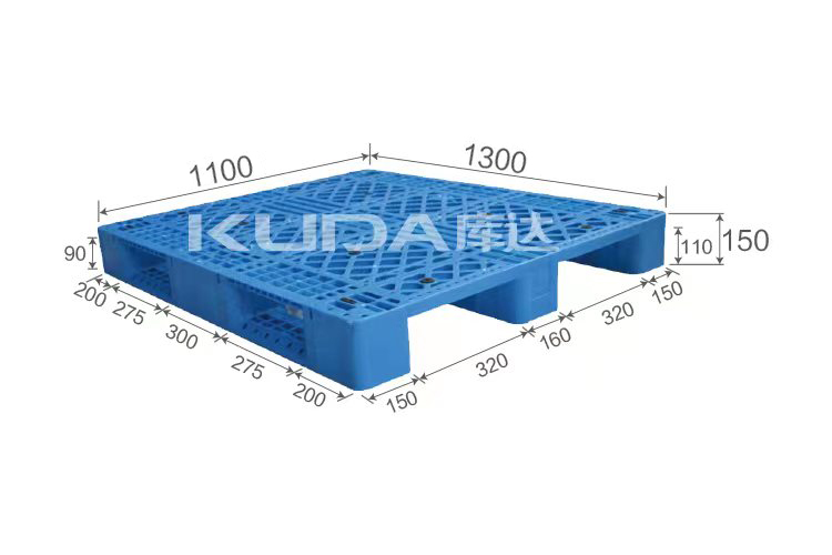 311F網(wǎng)格川字（置鋼管）塑料托盤