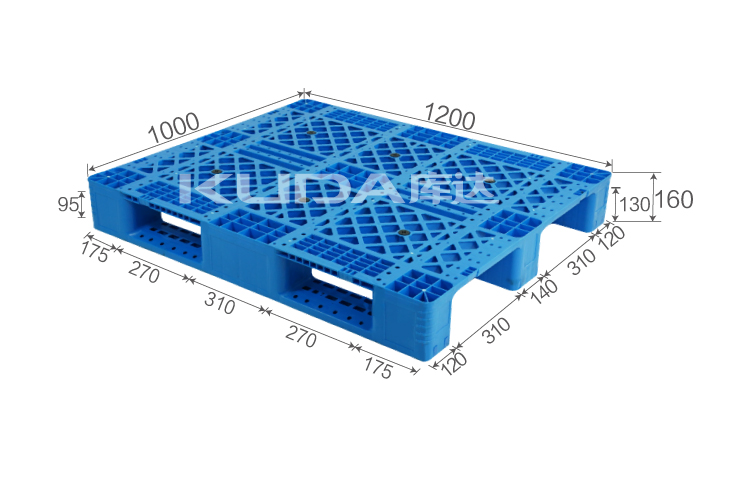 1210N網(wǎng)格川字（置鋼管）塑料托盤(pán)