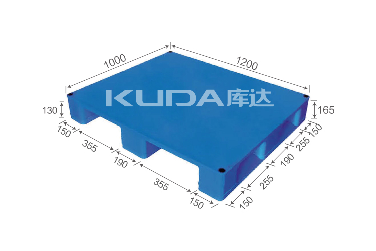 1210E平板川字（置鋼管）塑料托盤(pán)