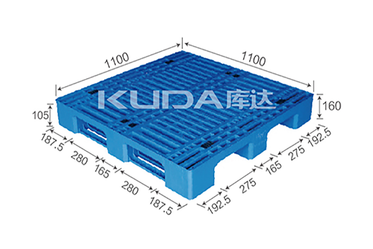 1111A網(wǎng)格川字塑料托盤