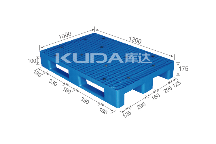 1210E網(wǎng)格川字塑料托盤