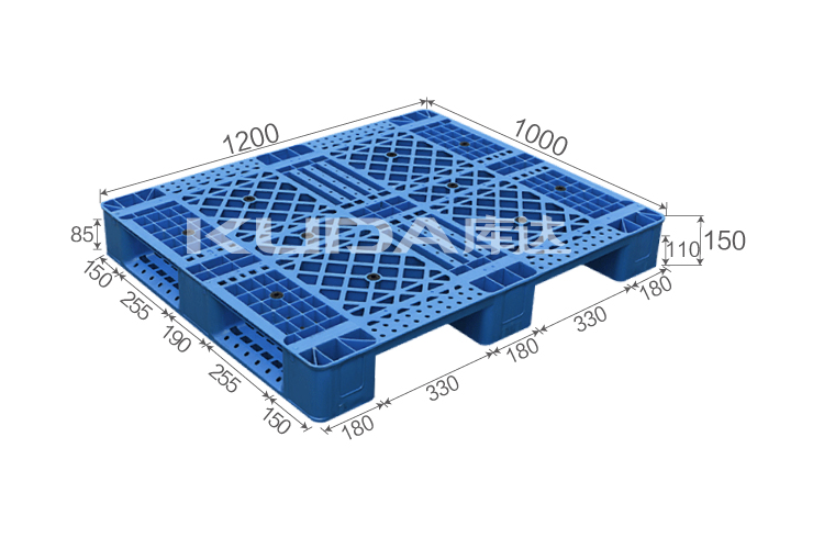 1210K網(wǎng)格川字（置鋼管）塑料托盤