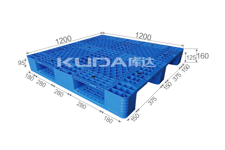 1212L網格川字（置鋼管）塑料托盤