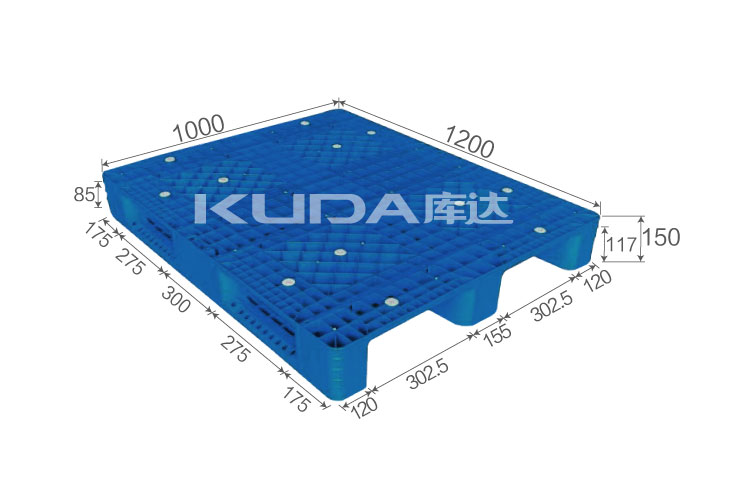 1210M網格川字（置鋼管）塑料托盤