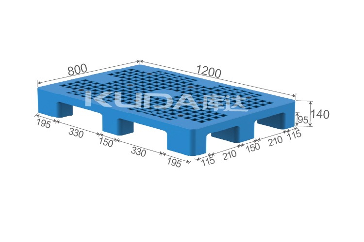 1208D網(wǎng)格九腳塑料托盤