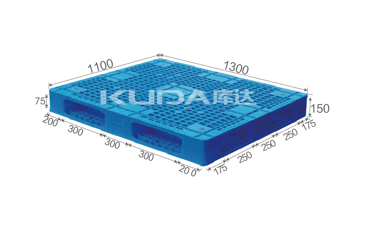 1311J網(wǎng)格雙面（置鋼管）塑料托盤