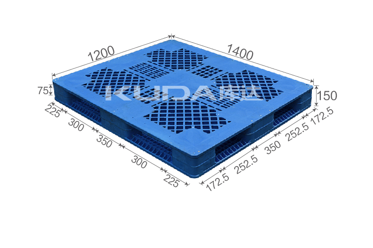 1412D2網(wǎng)格雙面塑料托盤