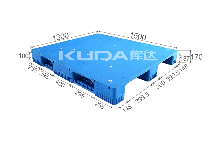 1513C平板川字（置鋼管）塑料托盤