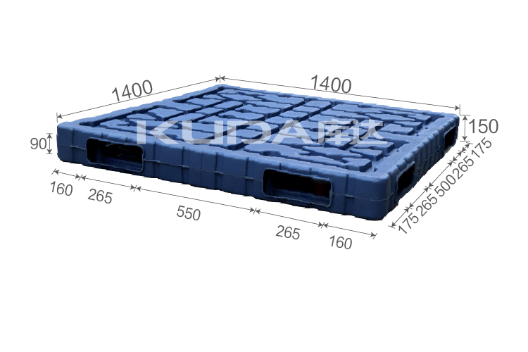 1414B吹塑雙面塑料托盤(pán)