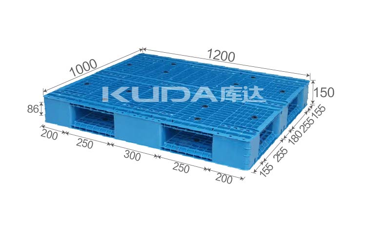 1210J網(wǎng)格雙面（置鋼管）塑料托盤(pán)